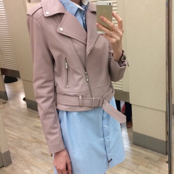 BCBG MAX AZRIA Leather Moto Jacket - Picture 4 of 12